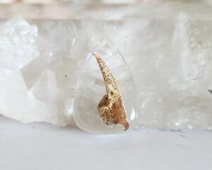 Crawdad Claw Teardrop Pendant for Jewelry or Keychain Making